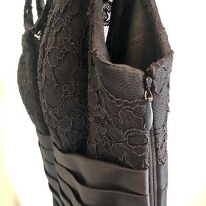 WHBM Formal black lace detail dress - brand new!